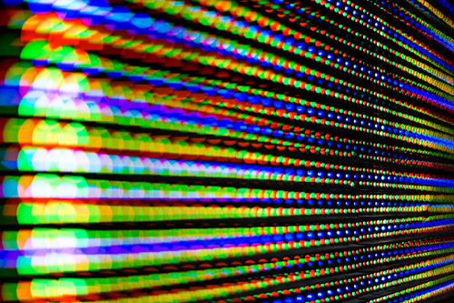 LCD display close up RGB